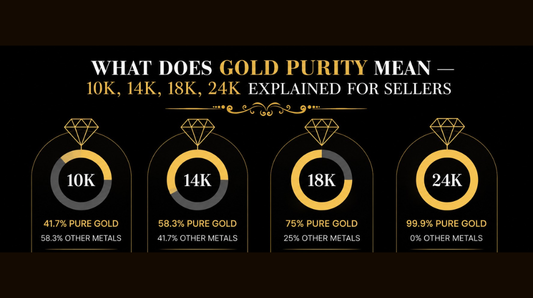 What Does Gold Purity Mean: 10K, 14K, 18K, and 24K Explained for Sellers