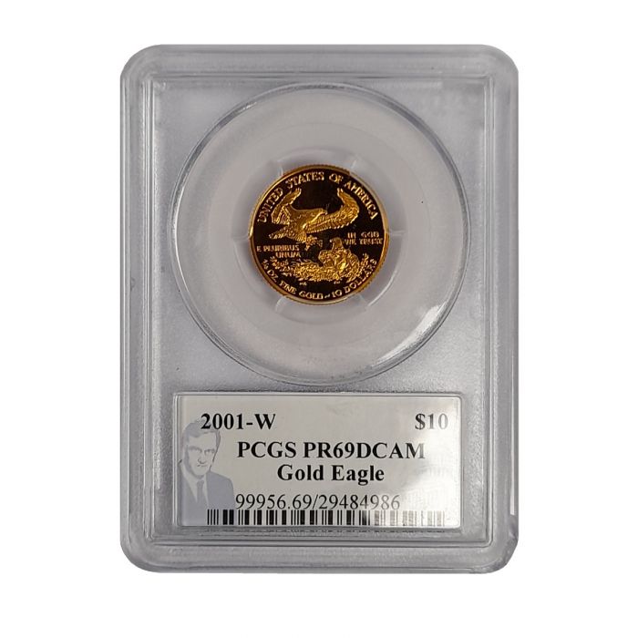 2001-W $10 Gold Eagle PCGS PR69DCAM