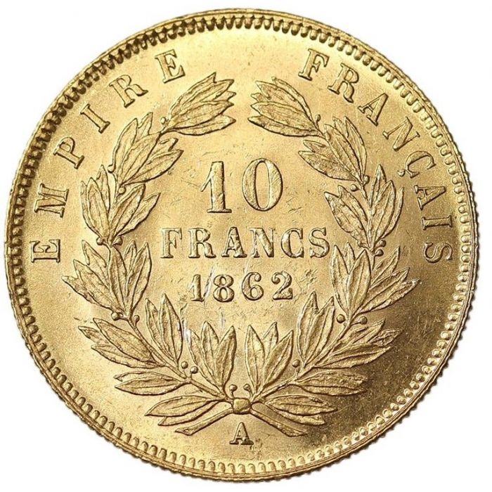 French 10 Franc Napoleon .0933 oz