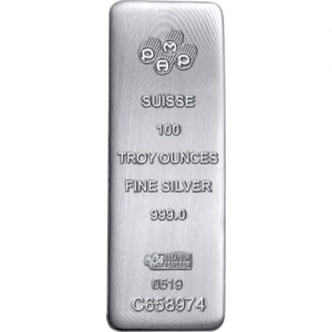 100 oz PAMP Suisse Silver Bar