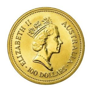 1 oz Australian Nugget $100 1987 Gold Coin