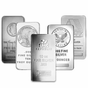 10 oz Generic brands silver bar