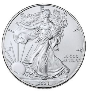 2021 American Silver Eagles BU Type 2 (20 Coins Tube)