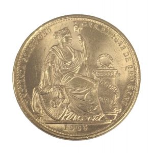 50 Soles Peru 1967 Gold Coin