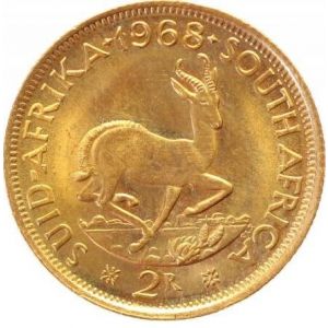 2 Rand South Africa Gold Coin