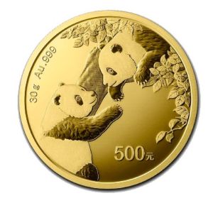 30 gr China Panda Gold Coin