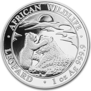 1 oz Leopard Somali Repablic Silver Coin