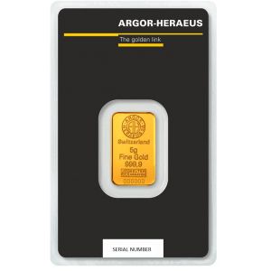 5 Gr Argor-Heraeus Gold Bar