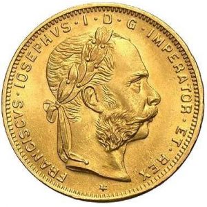 8 Florin/20 Francs Austria Gold Coin