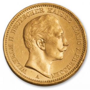 1888-1912 Germany 20 Marks Gold Kaiser Wilhelm II