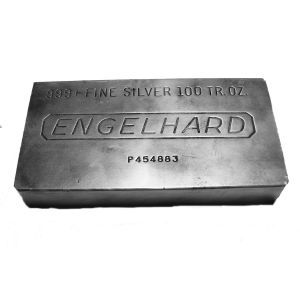 Silver Bar Engelhard 100 oz