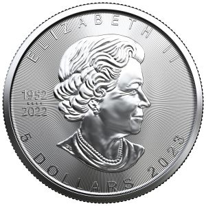 1 oz Canadian Maple Leaf 2023 BU Silver coin