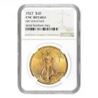 $20 Saint Gaudens Gold Double Eagle Coin 1927 NGC UNC Details
