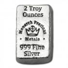 2 oz Monarh Precious Metals Silver Bar
