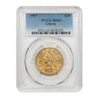1907 $10 Gold Eagle Liberty Head MS63 PCGS