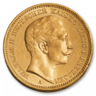 1888-1912 Germany 20 Marks Gold Kaiser Wilhelm II